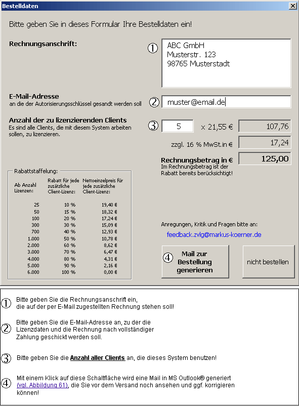 Abbildung 60: Bestellformular mit Rabattstaffelung